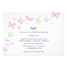 Baby Flutters Shower Invitation