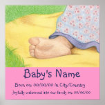 Baby Foot Keepsake Poster