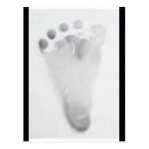 Baby Footprint Post Cards