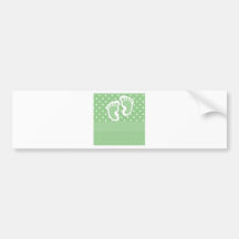 Baby  Footprints Adorable Bumper Sticker