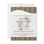 Baby Footprints Baby Shower - Brown Custom Invite