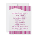 Baby Footprints Baby Shower - Pink Custom Invite