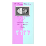 Baby Footprints (Boy/Girl Twins) Picture Card