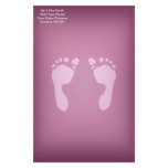 Baby Footprints (Girl) Stationery Paper