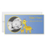 Baby Giraffe Announcement Customized Photo Card