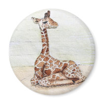 Baby Giraffe Fridge Magnets