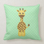 Baby Giraffe Throw Pillow