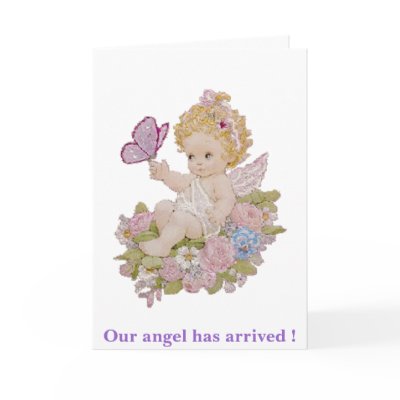 Baby Girl Announcement Cards by LL11funway