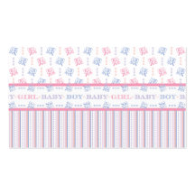 Baby Girl Baby Boy Equal Joy Gender Reveal Party Business Cards