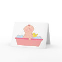 Baby Girl Bath cards