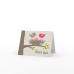 Baby Girl Bird's Nest for Shower Card