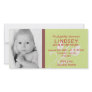 Baby Girl Birth Announcement Photocard Customized Photo Card