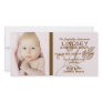Baby Girl Birth Announcement Photo Greeting Card