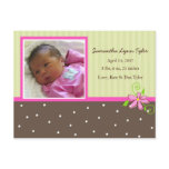 Baby Girl Birth Announcement Post Cards