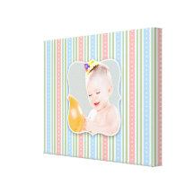 Baby Girl/Boy Photo [20x16 Inches] Canvas Print