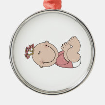 Baby Girl Christmas Ornament