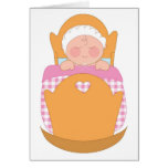 Baby Girl Cradle Card