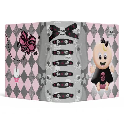 Baby Girl Emo Diva Notebook Binder by dooni_notebooks