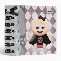 Baby Girl Emo Diva Notebook Binder