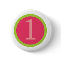Baby Girl Frist Birthday Buttons