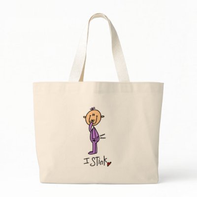 Baby Girl I Stink T-shirts and Gifts Tote Bag by stick_figures