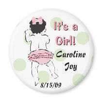 Baby Girl in Ruffled Panties Magnet
