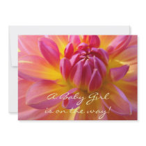 Baby Girl is on the way! Baby Shower invitations