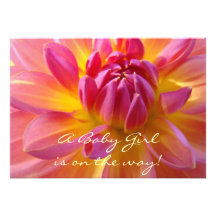 Baby Girl is on the way! Baby Shower invitations