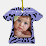 Baby Girl Lavender Tiny Tee Photo Ornament