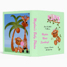 Baby Girl Monkey Photo Binder