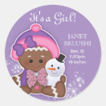 Baby Girl Newborn Stickers Christmas Gingerbread