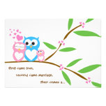 Baby Girl Owl Baby Shower Invitation