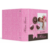 Baby Girl Photo Album Cute Cake Pops Binders