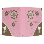 Baby Girl Photo Album in Pink and Brown binders