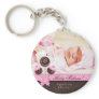 Baby Girl Photo Key Chain Cake Pops Pink