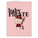 Baby Girl Pirate With Sword Tshirts and Gifts Cards