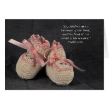 Baby Girl Scripture Congratulations Greeting Card