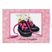 Baby Girl Shoes Greeting Card