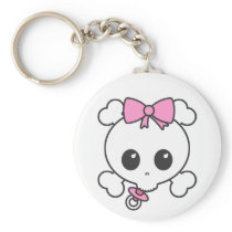Baby Girl Skully Key Chains