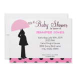 Baby Girl Umbrella Baby Shower Invitations