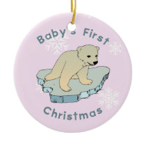 Baby Girls First Christmas Ornament