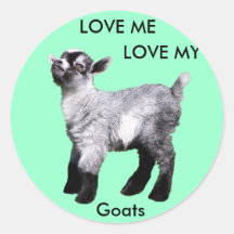 Baby Goat, Love Me  Love My Goats Stickers