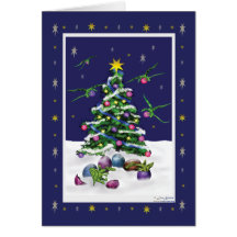 Baby Green Dragons Christmas Card