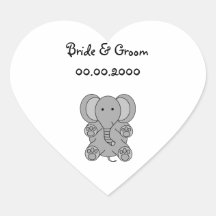 Baby grey elephant sticker