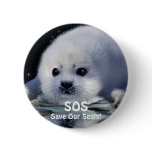 BABY HARP SEAL Button Design