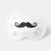 Baby has a moustache