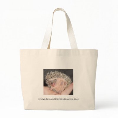 Baby hedgehog tote bag by amjon1