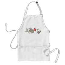 Baby Hedgehog's Red Balloon Aprons