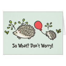 Baby Hedgehog's Red Balloon Card
