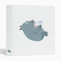baby hippo drinking bottle binder
